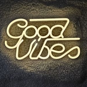 Good Vibes White LED Light